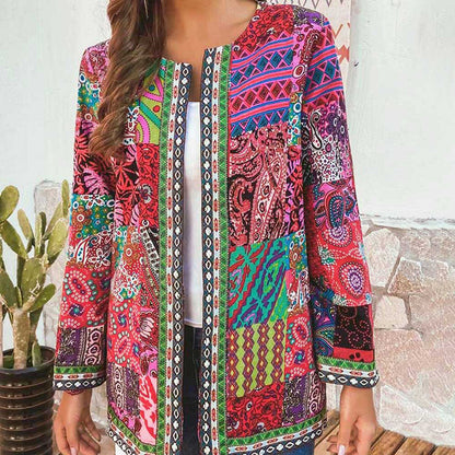 Chaquetilla Mujer Estampada Elegante