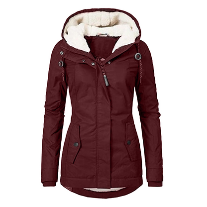Abrigo Invierno Mujer Capucha Acogedor