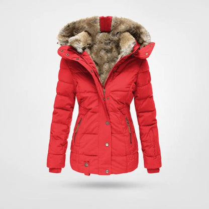 Abrigo Invierno Piel Mujer Cálido