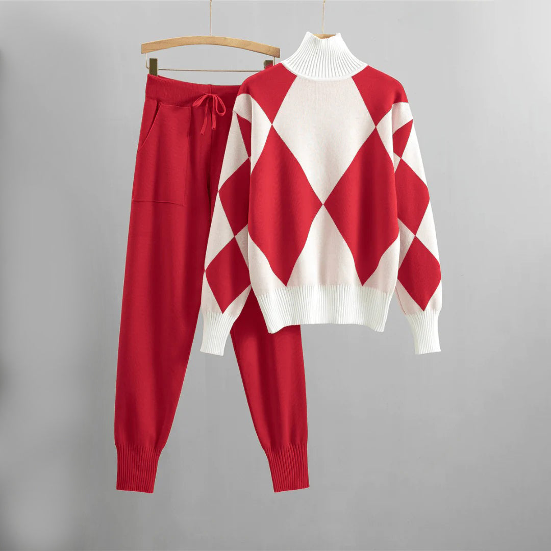 Conjunto Jersey y Pantalón Abrigado Invierno