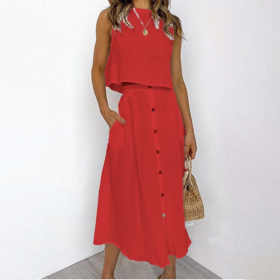 Vestido Falda Corta Conjunto Mujer