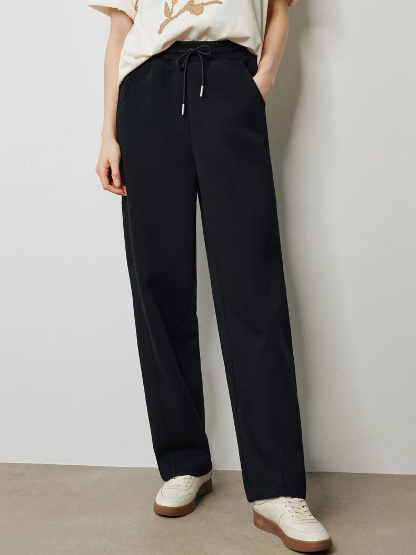 Pantalón Mujer Cintura Elástica Recto Cómodo - Vestiria