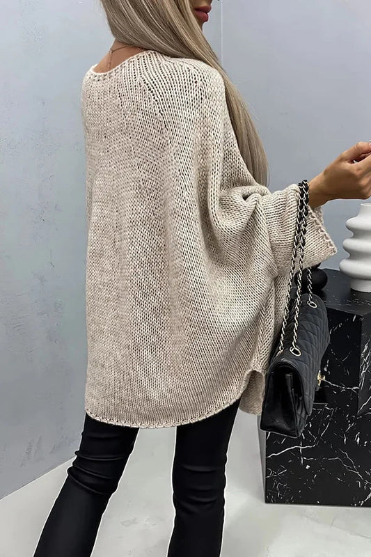 Blusa Poncho Punto Acogedor Mujer - Vestiria