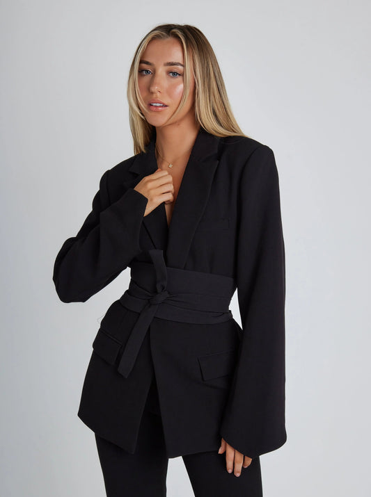 Chaquetón Mujer Clásico Cinturado - Vestiria