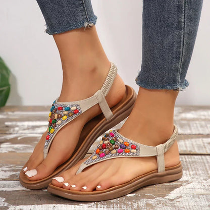 Sandalias Boho Chic con Tacón Bajo