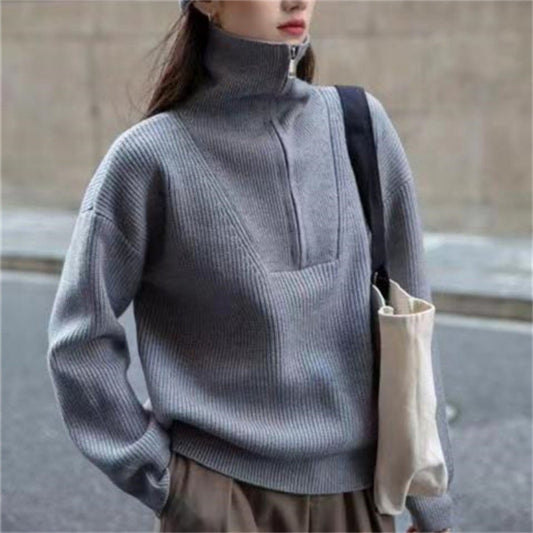 Sudadera Mujer Cuello Alto Abrible - Vestiria