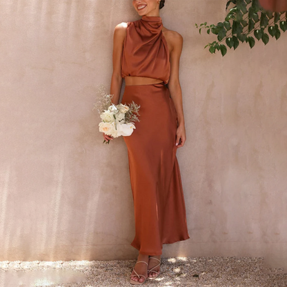 Falda Larga Elegante Mujer