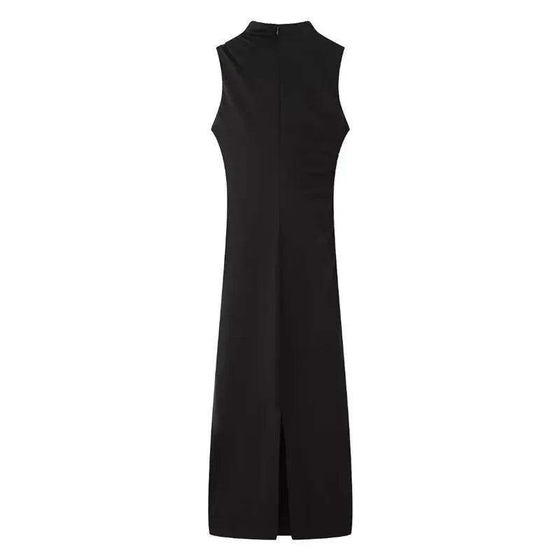Vestido Mujer Midi Elegante Cintura - Vestiria