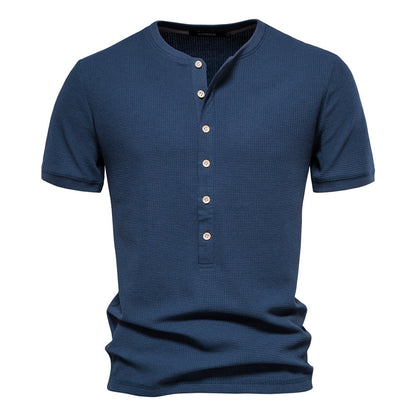 Camisa Hombre Elegante con Cuello Alto