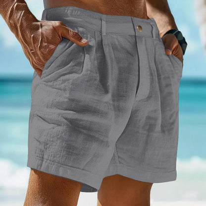 Pantalones Cortos Lino Frescos Estilo Verano