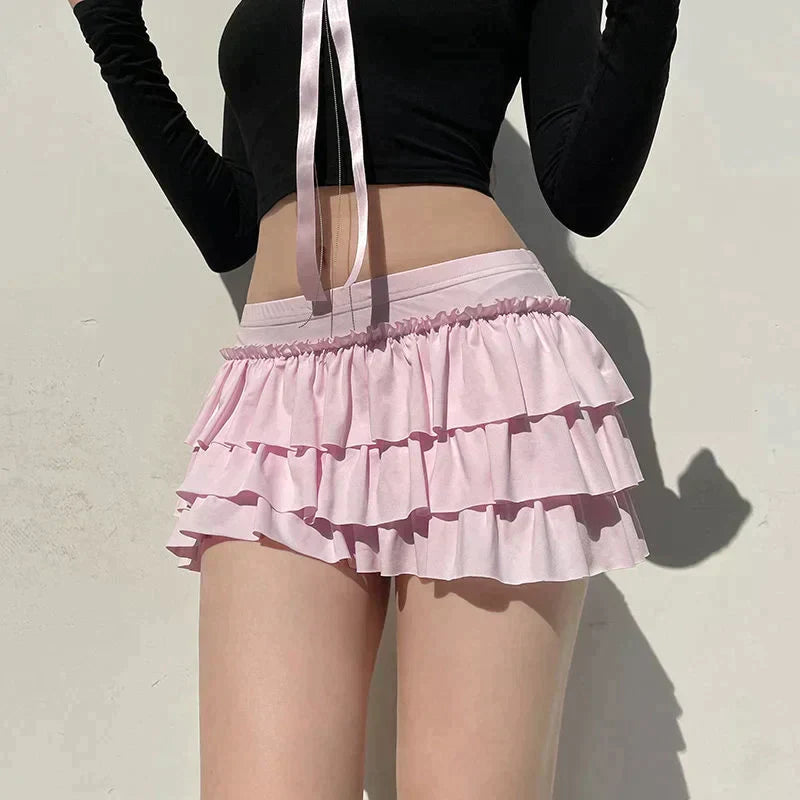 Shorts de mujer con volantes y lazo elegante - Vestiria