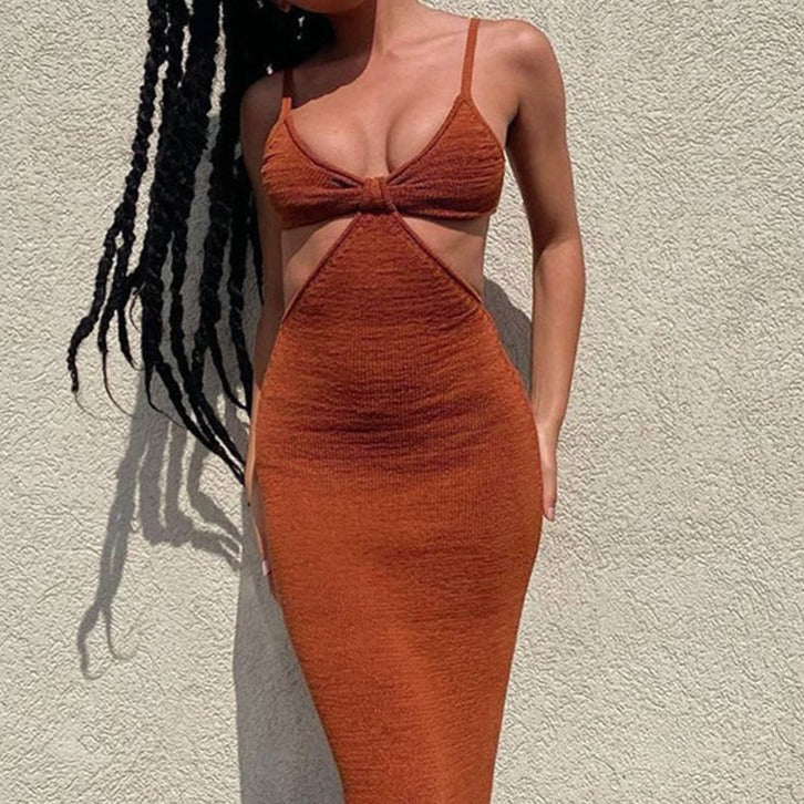Vestido de Verano Ligero con Espalda Abierta para Mujer