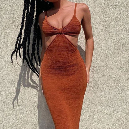 Vestido de Verano Ligero con Espalda Abierta para Mujer