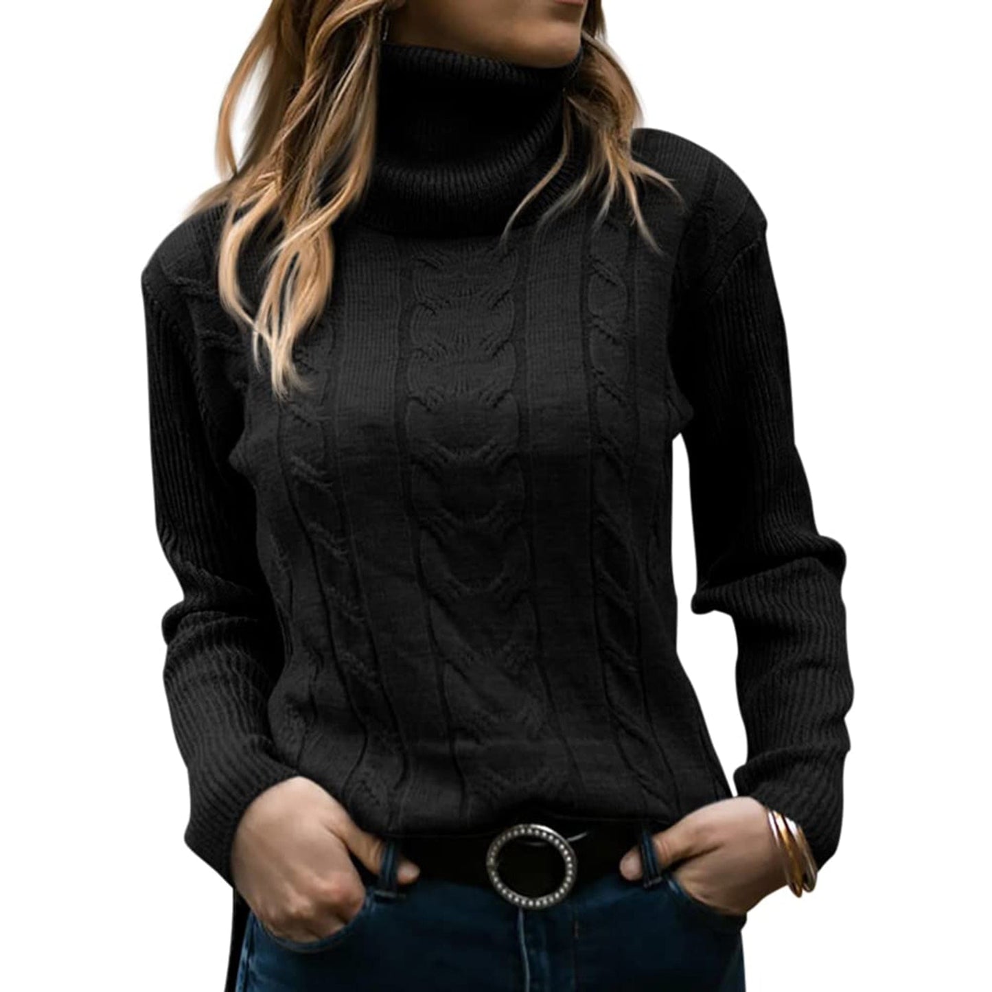 Jerséis Mujer Cuello Alto Abrigadores