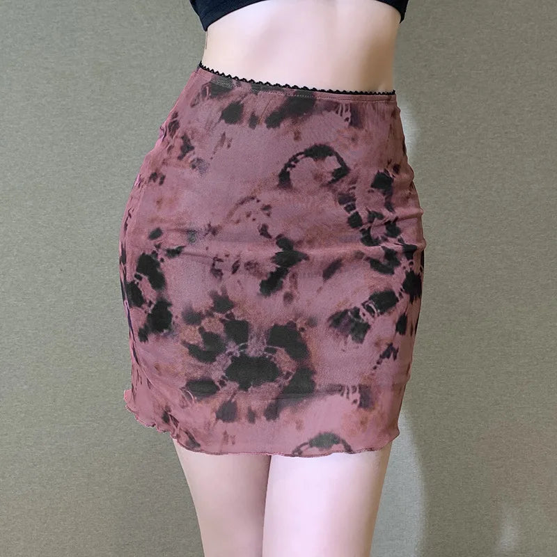 Falda Corta Estampada Única y Chic