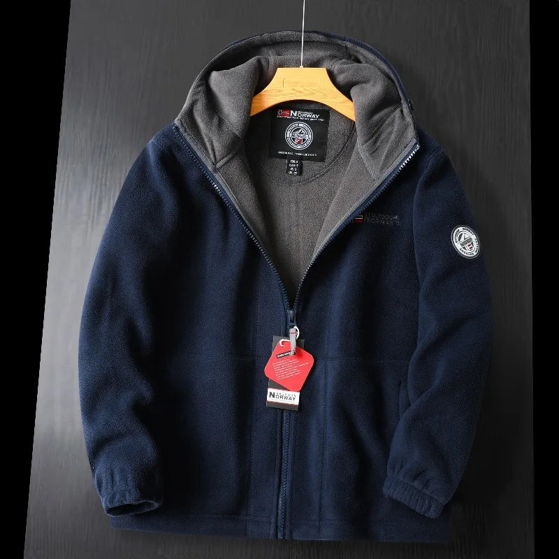 Chaqueta Hombre Invierno Polar Acogedora con Capucha - Vestiria