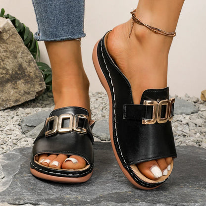 Sandalias Cuero Flexibles y Cómodas