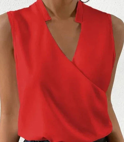 Top Mujer Elegante sin Mangas Clásico