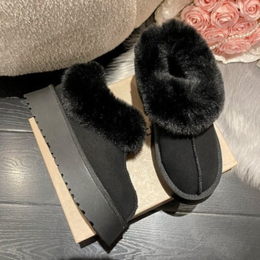 Botas de pelo alto tacón mujer