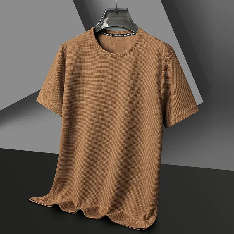 Camiseta Hombre Manga Corta Texturizada - Vestiria