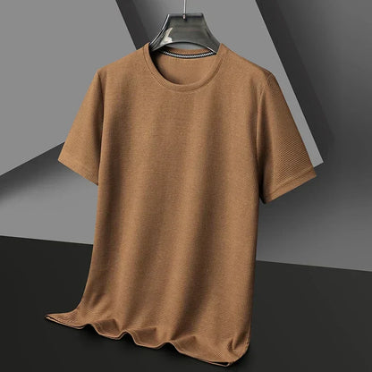 Camiseta Hombre Manga Corta Texturizada - Vestiria