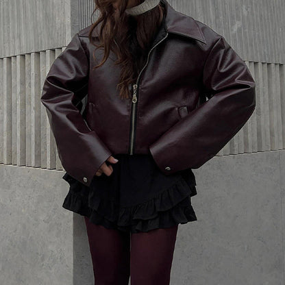 Chaqueta de invierno con manga larga y cierre práctico - Vestiria