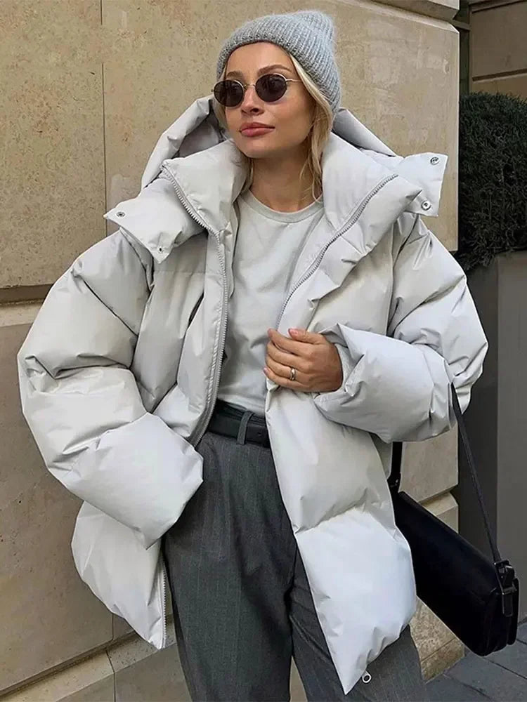 Chaquetón de plumas abrigo cálido invernal