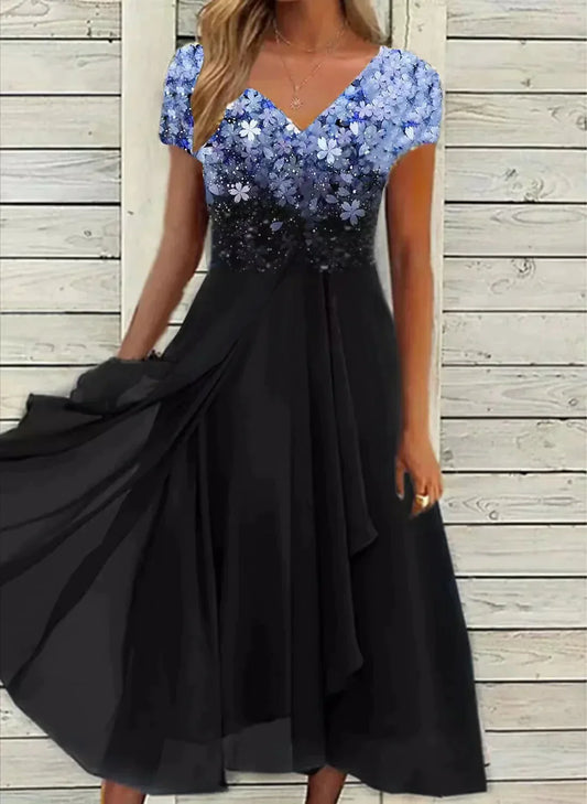 Vestido de Noche de Mujer Gasa Elegante - Vestiria