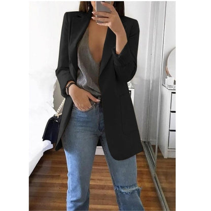 Chaquetón mujer elegante con corte abierto - Vestiria