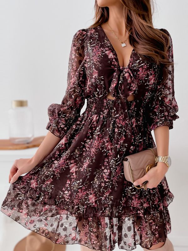 Vestido Gasa Estampado Ligero