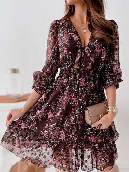 Vestido Gasa Estampado Ligero