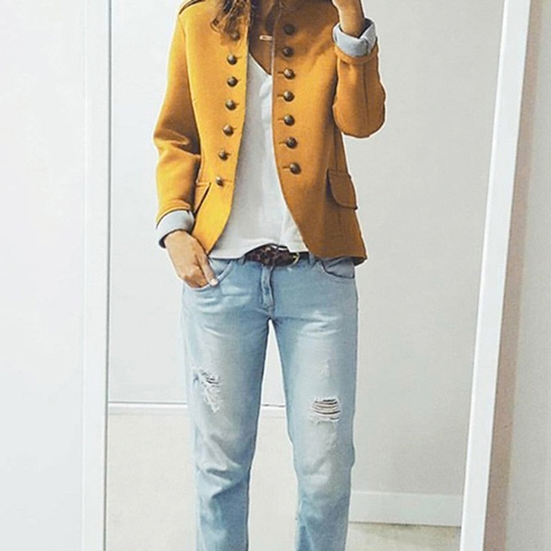 Chaquetilla Mujer Elegante Botones