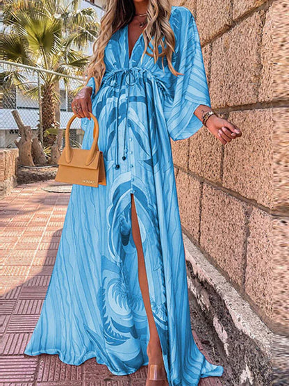 Vestido de Playa Estampado Chic