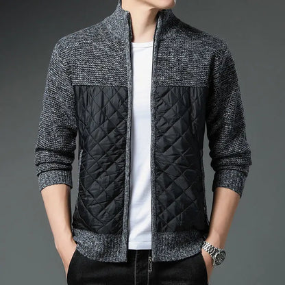 Chaqueta de punto abrigada cálida