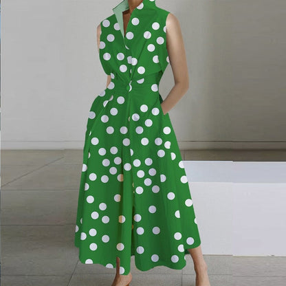 Vestido Mujer Estampado Chic Blanco Negro
