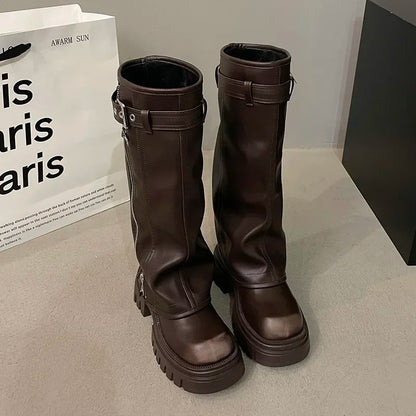 Botas Mujer Cuero Estilo Clásico
