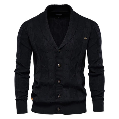 Cardigan Mujer Elegante Cuello Alto