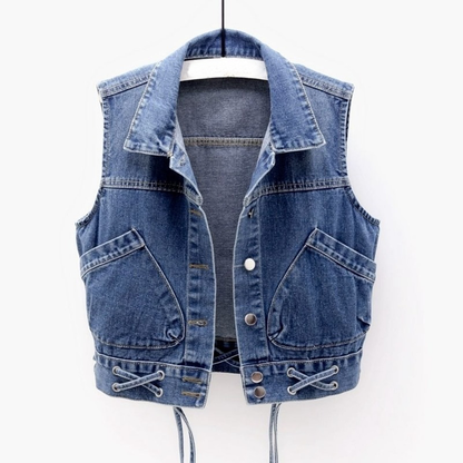 Cárdigan Azul Jeans Elegante - Vestiria