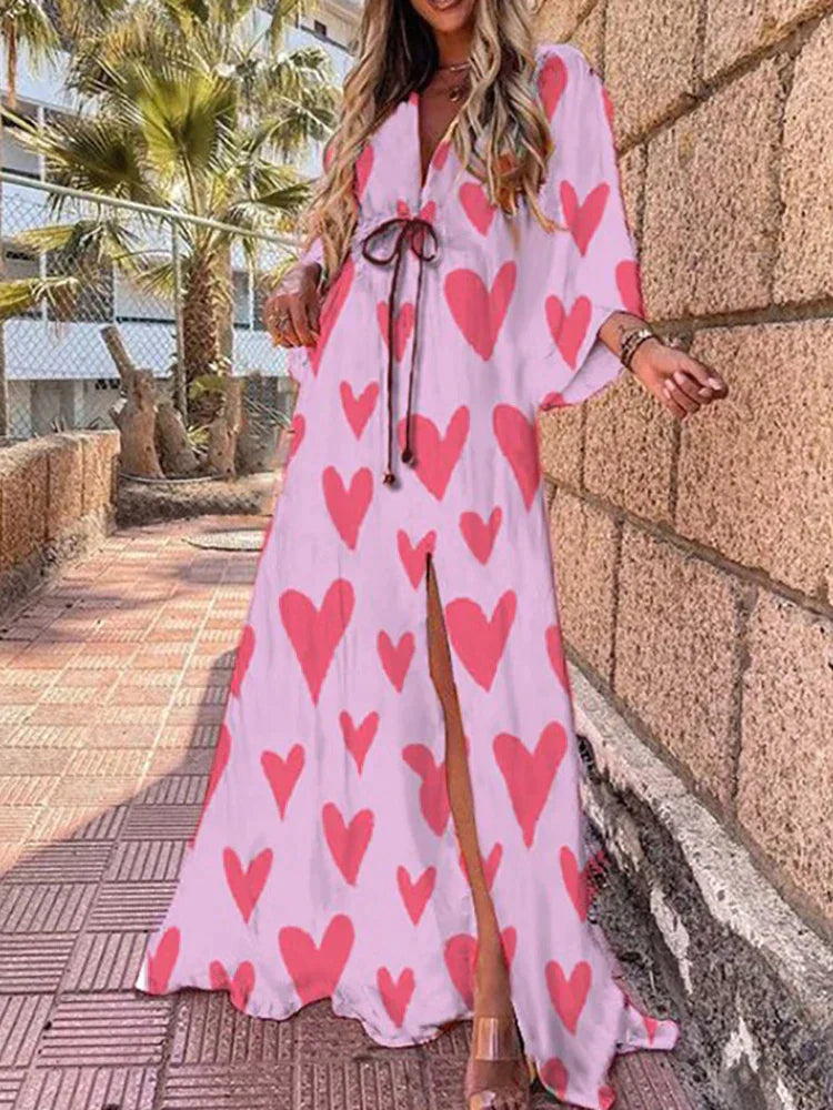 Vestido de Playa Estampado Chic