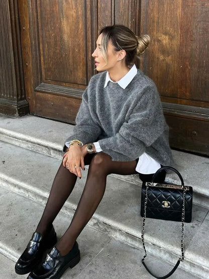 Sudadera Punto Grande Mujer