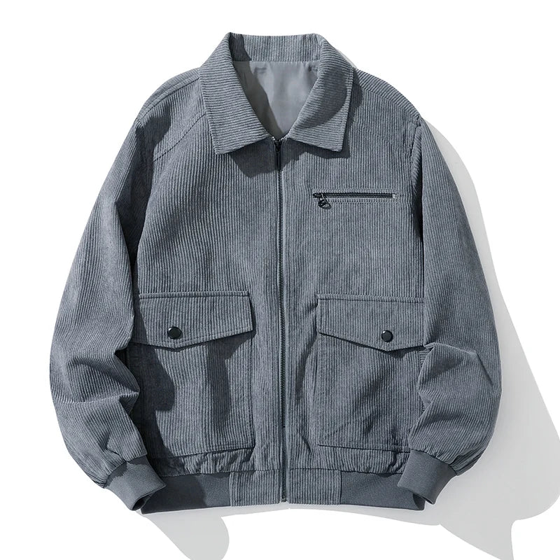 Chaquetón de Pana Cremallera Café - Vestiria