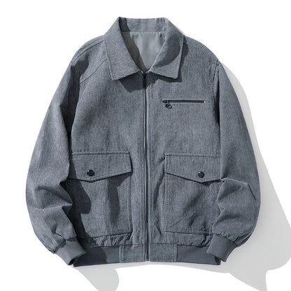 Chaquetón de Pana Cremallera Café - Vestiria