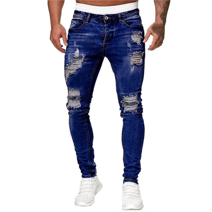 Pantalones Vaqueros Desgastados Moda Urbana - Vestiria