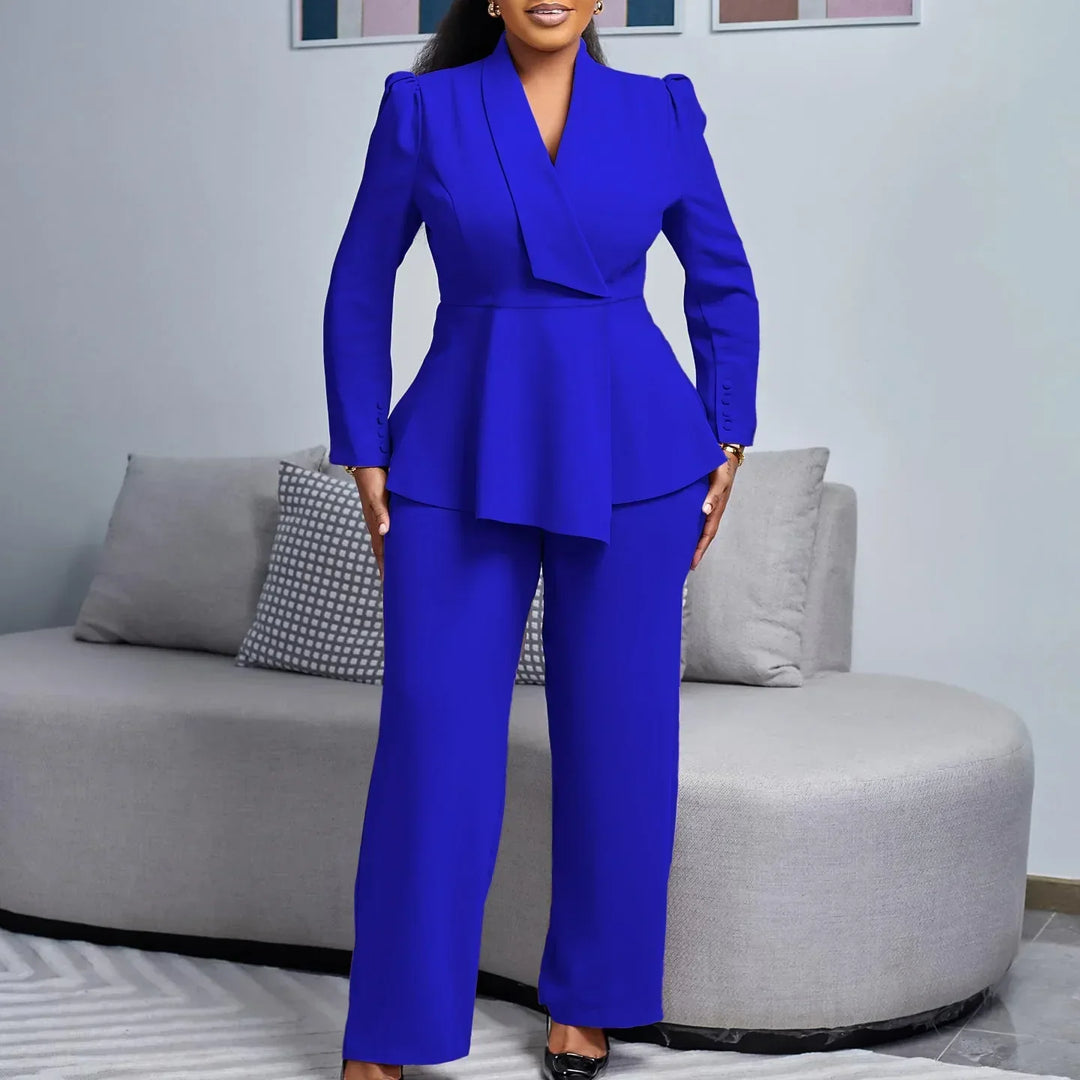 Traje Mujer Elegante Chaqueta Larga