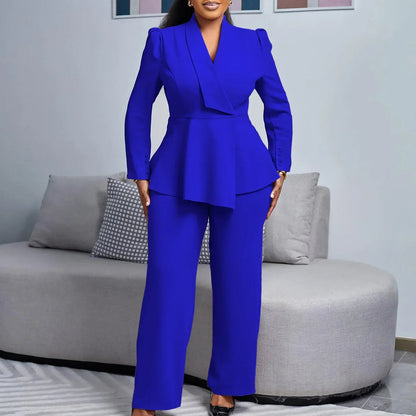 Traje Mujer Elegante Chaqueta Larga
