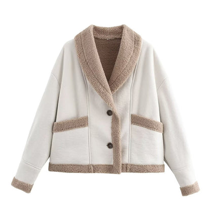 Chaqueta Mujer Cuero Invierno Elegante