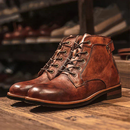 Botas Cuero Hombre Altas Resistente - Vestiria