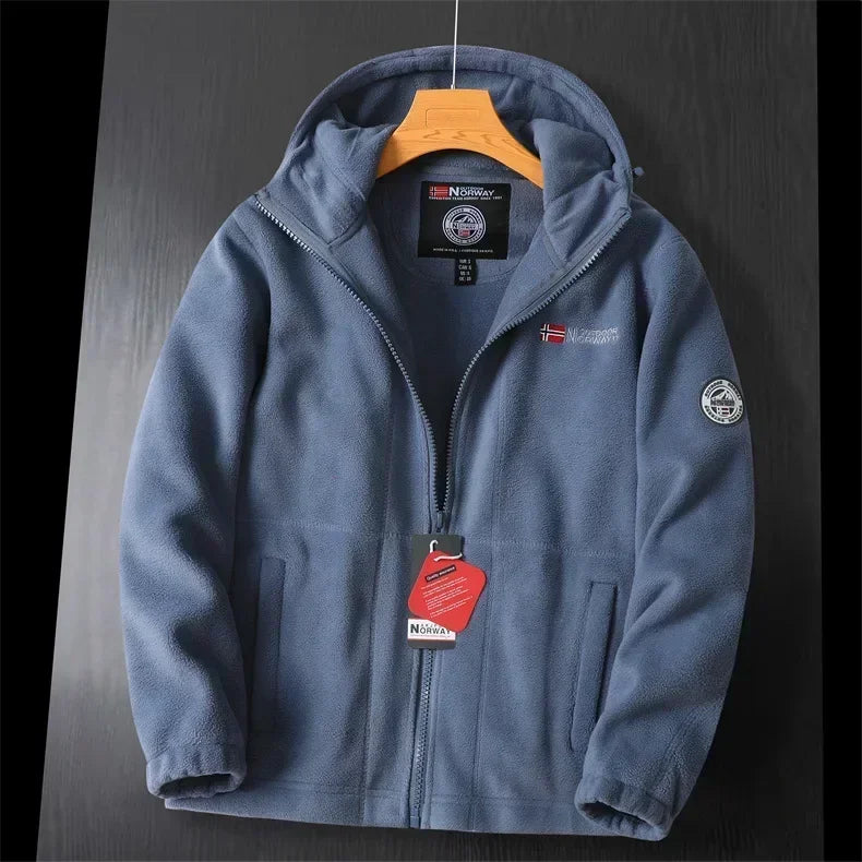 Chaqueta Deportiva Abrigo Caliente Con Capucha