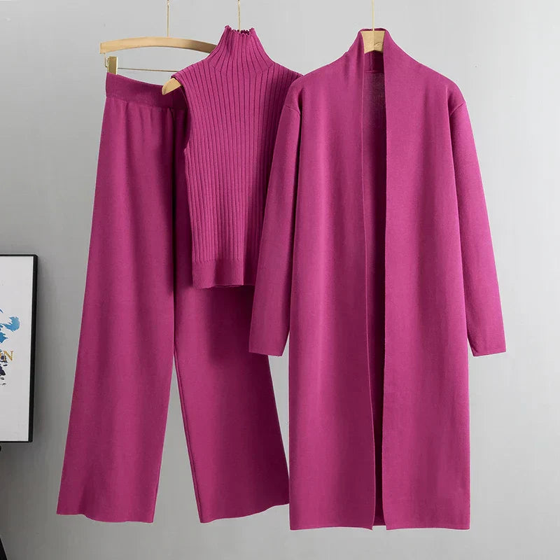 Conjunto Elástico Clásico 3 Piezas Mujer