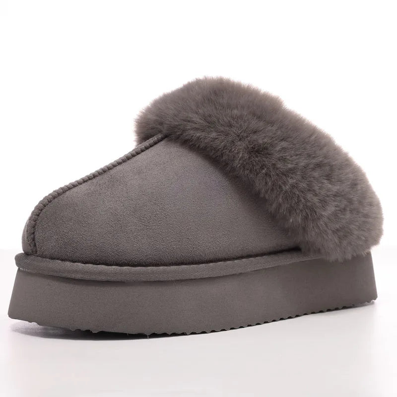 Mules Invierno Piel Sintética Cálidos